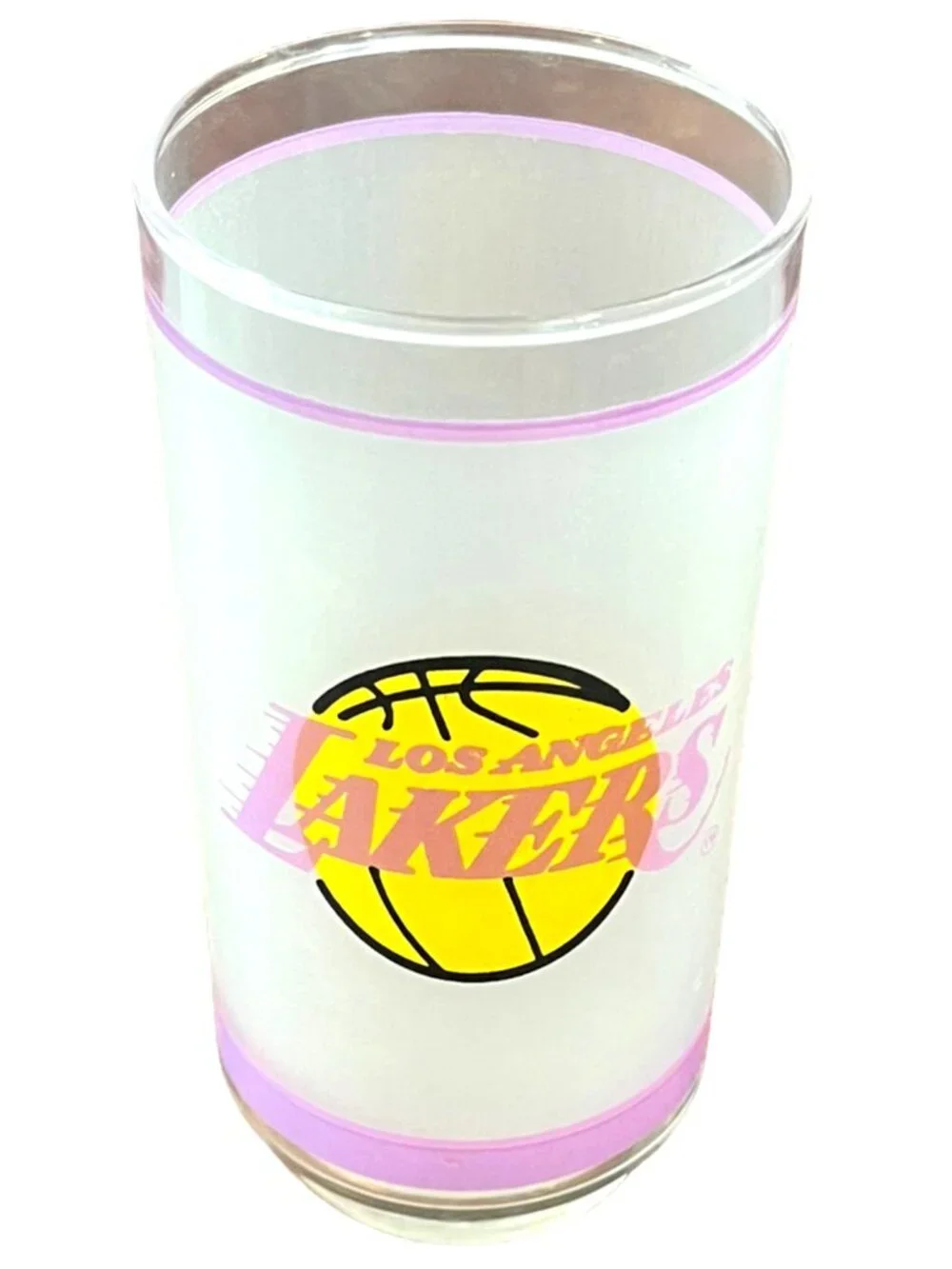 Los Angeles Lakers - Mobile Gas Vintage NBA Libby Frosted Glass Tumbler